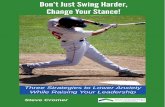 Three Strategies to Lower Anxiety While Raising Your ... · Change Your Stance! 3 Introduction Two-time American League MVP and baseball great Ted Williams led the league in batting