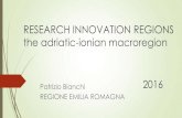 Research innovation regions, the adriatic-ionian macroregion · Managing authority of Adrion Reference point for Italy of MED Program . MEGATRENDS DEMOGRAPHIC GROWTH Vs. SCARCITY