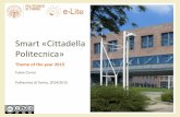 Smart «Cittadella Politecnica» · Calendar, Twitter, IFTTT, …) can be very useful •May be used as “sensors” or “actuators” ... More self service stations, also make