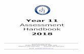 Year 11 - St Joseph's Catholic College - Home · Preliminary course assessment task distribution 2018 48 . Year 11 Assessment Handbook: ... Preliminary course to progress to the HSC