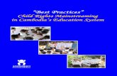 Best Practices on Child Rights Mainstreaming in … Best Practices...Page 3 Best Practices on Child Rights Mainstreaming in Cambodia’s Education System Pages Contents 05 Acknowledgement