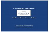 Static Holiday Home Policy - Coast Insurance...refrigerators, microwaves, cookers, gas bottles, awnings, steps, balconies, decking, fires, boilers, showers, water heaters, batteries
