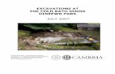 EXCAVATIONS AT THE COLD BATH HOUSE DINEFWR PARK · Photo 7: Exposure of top of demolition rubble Photo 8: Pool walls and south wall of bath house ... followed by a cold plunge and