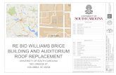 NORTH ROOFING, WATERPROOFING & BUILDING ENVELOPE …purchasing.sc.edu/solicitations/RE BID Williams...5.contractor shall become familiar with and verify the condition, dimension, and