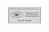 GRADUATE STUDENT H 2019-2020 · The following are Mississippi State University Psychology Department policies of relevance to graduate students. Any exceptions to the policies will