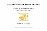 Bishop Heber High School · Assessment 1: Writing: transactional writing: students will produce persuasive leaflet or article. Assessment 2: Speaking and listening: students will