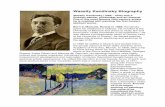 Wassily Kandinsky Biography - tashamckelvey.com · Wassily Kandinsky Biography Wassily Kandinsky (1866 - 1944) was a Russian painter, printmaker and art theorist. One of the most