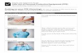 Step by step instructions for the Safe Use of …cpsa.ca/wp-content/uploads/2015/04/PPE_step_by_step...wrist and peel away from your hand, turning the glove inside out. Hold the glove