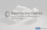 Blasch Precision Ceramics...Installed above insulating castable or brick layer Sets the spacing for the side blocks Distributes tunnel load over roughly 5x as much area Ties walls