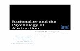Rationality and the Psychology of Abstraction...Telephone: (202) 296-7263 (A YN-RAND) Fax: (202) 296-0771 ... exposition hav e replaced the scientific method and rational analysis