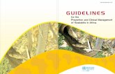 GUIDELINES - Disaster Relief · Rough-scaled bush viper Atheris hispida Kakamega, Kenya 24 77. Southern adder Bitis armata 25 . Guidelines for the Prevention and Clinical Management