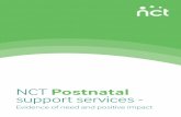 NCT Postnatal support services · 2 Parents’ needs in the postnatal period 5 3 NCT postnatal courses 7 3.1 Course content 7 3.2 Course Leaders 8 4 Key benefits of NCT postnatal