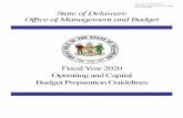 Dover, DE 19901 State of Delaware Office of Management and ... · Dover, DE 19901 . Fiscal Year 2020 Budget Process Key Dates ... Operating and Capital Budgets January 2019 Legislative
