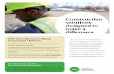 Construction solutions designed to make a difference · 2020-04-02 · The Staffing Agency Approach No transportation: Staffing agencies leave transportation up to the workers. Employees