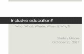 Inclusive education? - blogsomemoore · What is a take away from BCTELA conference? In groups of 3 –15 minutes What are the big ideas of the articles you read? Share a quote that