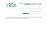 Texas Real Estate Commission Internal Audit Services...Texas Real Estate Commission Internal Audit Services Internal Audit of Human Resource Functions Related to Compensation, Recruiting