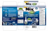 NX017101 Ultra Kit IFC CLEAN - picol.cahnrs.wsu.edu...Use Nixe lice removal comb (included) to remove nits and lice. Part hair into four sections. Comb one section at a time. Start