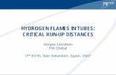 HYDROGEN FLAMES IN TUBES: CRITICAL RUN-UP DISTANCESconference.ing.unipi.it/ichs2007/fileadmin/user_upload... · 2016-12-02 · 118.3 Shadow photos of Matsukov, et al. Tubes with Obstacles