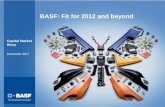 BASF: Fit for 2012 and beyond...Customer industry growth CAGR 2010-2020 in % p.a. Energy & Resources Electronics Health & Nutrition Chemical production growth CAGR 2010-2020 in % p.a.