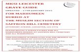 MKSI LEICESTER GRAVE GUIDE · 2019-11-06 · for the isaale thawaab of marhumeen of leicester please recite a surah fateha for these marhumeen & al mksi leicester grave guide updated
