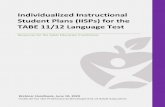 Individualized Instructional Student Plans (IISPs) for the ...€¦ · recorded webinar titled the same as this Resource Handbook: Individualized Instructional Student Plans for the