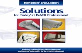 Reflectix Solutions · 3 Plumbing/HVAC Ducts and Pipes DUCT INSULATION - R-6 Energy costs can be greatly reduced by wrapping ducts with Reflectix® virtually eliminating unnecessary