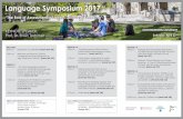 Language Symposium 2017languagesymposium.northwestern.edu/wp-content/... · Language Symposium 2017 “The Role of Assessment in Foreign Language Teaching” Saturday, April 22nd