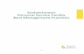 Personal Service Facility Best Management Practices...service facility. For the purposes of this document, a personal service facility is one where services such as electrolysis, hair