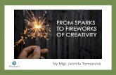 FROM SPARKS TO FIREWORKS OF CREATIVITY ......Tongue twisters Crosswords/Anagrams Word puzzles Reading puzzles Writing puzzles Logical problem solving Computer games Number puzzles