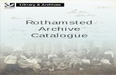 Rothamsted Archive Catalogue · The earliest archives are from the time of Lawes and Gilbert (1843–1901). They include: archives of experiments begun in the 19th century ie experimental