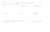 Summer PreCalculus Review Problems - Scott High School€¦ · Topic 4: Solving inequalities (quadratic) Write the following absolute value expressions as piecewise expressions 1.