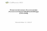 Transmission Economic Assessment Methodology (TEAM) · Transmission Economic Assessment Methodology November 2, 2017 California ISO/MID 3 ES.2.3 Market Prices Modeling the underlying