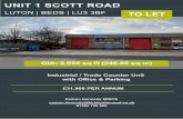 UNIT 1 SCOTT ROAD...2020/02/17  · Eamon Kennedy MRICS eamon.kennedy@kirkbydiamond.co.uk 01582 738 866 GIA: 2,655 sq ft (246.65 sq m) LOCATION Located in the established commercial