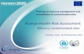 Human Health Risk Assessment - CPRAC€¦ · Acceptable threshold is 10-5 ( in Spain) Human health Risk Assessment Step 4 : Risk Characterization . Human health Risk Assessment Mercury