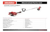 PORTADA Illustrated Parts List...PORTADA COUVERTURE LE242 Lawn Edger Starting S/N #70100001 EPA2 AND EVC COMPLIANT Part Number 81746 Effective 01/07 Rev. 00JP Illustrated Parts List