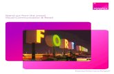 Stand out from the crowd Visual Communication & Retail · 04 Perspex® | Stand out from the crowd Give your client the edge Fluorescent: the fluorescent edge effect is one of THE