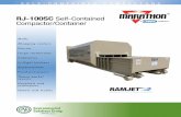 RJ-100SC Self-Contained Compactor/Container · contact your Marathon salesperson. Compactor Rental and Leasing Programs Available For detailed specifications, recommendations, or