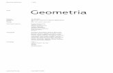 Geometria - slavakirilenko.com€¦ · Geometria Specimen v. 1.00 Release Designers Styles Format Opentype Features Languages Codepage 29. 03. 2013 Vyacheslav Kirilenko & Gayaneh