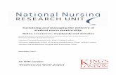 Sustaining and managing the delivery of student nurse ... · Sustaining and managing the delivery of student nurse mentorship: Roles, resources, standards and debates Sarah Robinson1,