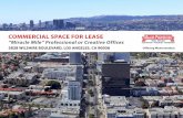 COMMERCIAL SPACE FOR LEASE - LoopNet...COMMERCIAL SPACE FOR LEASE “Miracle Mile” Professional or Creative Offices 5828 WILSHIRE BOULEVARD, LOS ANGELES, CA 90036 Offering Memorandum.