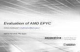 Evaluation of AMD EPYC · Evaluation of AMD EPYC Chris Hollowell  HEPiX Fall 2018, PIC Spain. 2 ... Intel’s Skylake-SP Xeon x86_64 server CPU line also released