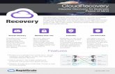 CloudRecovery - Technology Leadership Academy · 2019-07-03 · Cloud Physical To Anywhere Where You Want it Virtual Flexible Migration Cloud CloudRecovery, Disaster Recovery as a