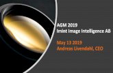 AGM 2019 Imint Image Intelligence AB May 13 2019 Andreas ... · with 5 of top 10 vendors And all 4 of the top players in China 0% 5% 10% 15% 20% 25% Samsung Apple Huawei Xiaomi Oppo