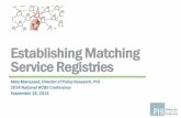 Establishing Matching Service ... Connecting People with Disabilities and Families with the Workers