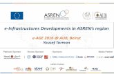 e-Infrastructures Developments in ASREN s regionasrenorg.net/eage2016/sites/default/files/files/Yousef... · 2016-12-15 · Yousef Torman, “ASREN Updates 2016”, Co-Managing Director,