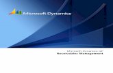 Microsoft Dynamics GP Receivables Management...RECEIVABLES MANAGEMENT v CONTENTS Chapter 23: Transaction maintenance ..... 157Handling NSF