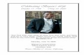 Celebrating Bryan’s Life...Celebrating Bryan’s Life October 17, 1988 ~ May 22, 2020 Saturday, June 13, 2020 Watson’s Funeral Home 10913 Superior Avenue Cleveland, Ohio Pastor