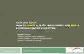 CATALYST CODE: HOW TO IGNITE A PLATFORM BUSINESS AND … · Google Search Searchers Advertisers ... Common Features of Catalysts 19 Positive Network Effects ... (Google AdWords)