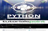 Python Data Persistence - tutorialspoint.com · 2020-01-07 · Python Data Persistence 2 Python uses built-in input() and print() functions to perform standard input/output operations.