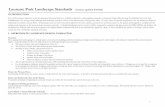 Laureate Park Landscape Standards (version updated I ... · Landscape treatment in the private zone will vary depending on the location of the lot in Laureate Park. Homes with lake